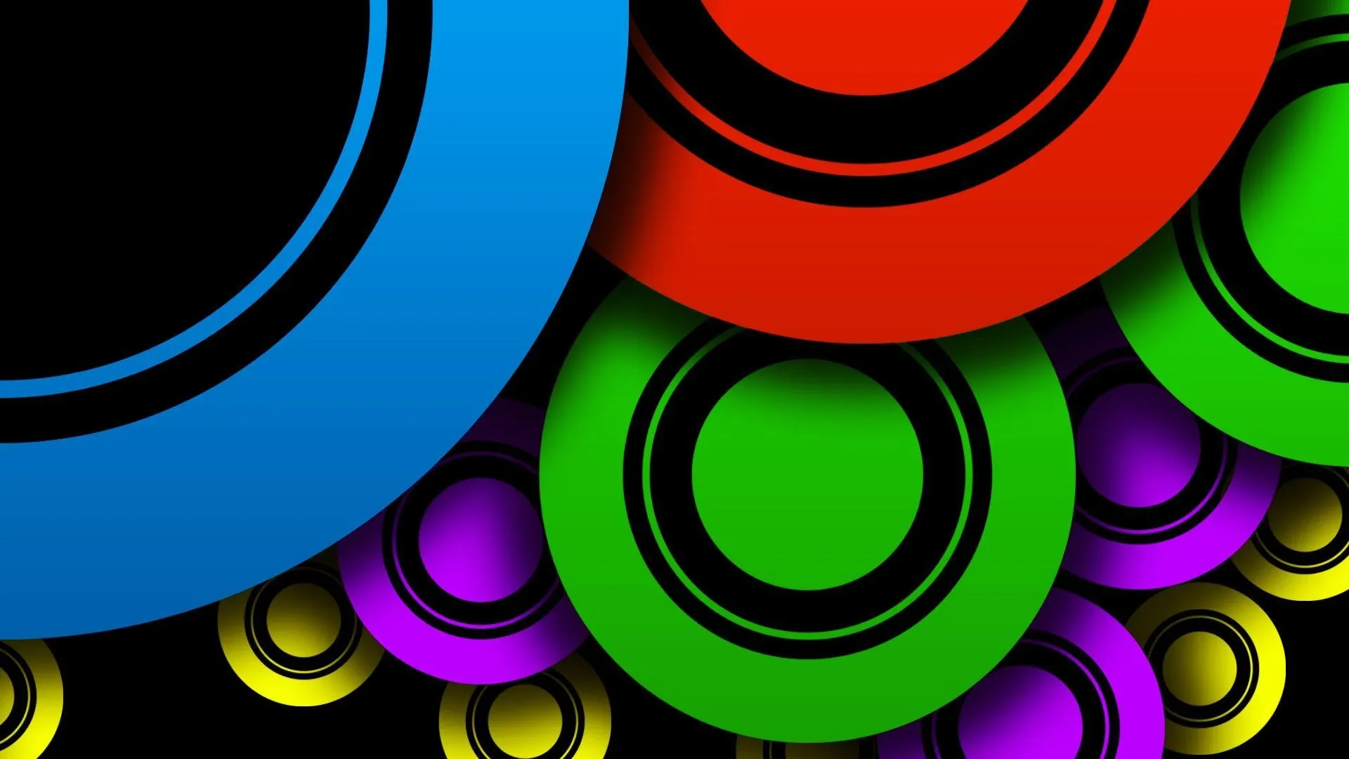 Wallpaper with colorful circles